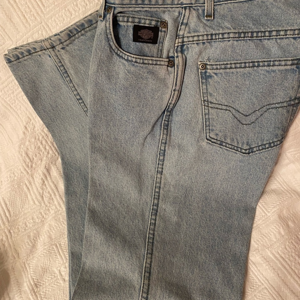 Harley-Davidson Women's Light Blue Straight Jeans